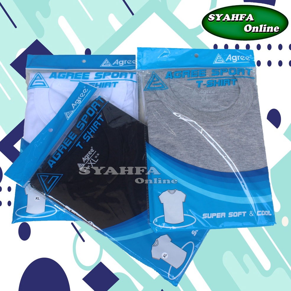 SIAP KIRIM Kaos Oblong Pria / Kaos Dalam / Kaos / Oblong Pria Sa 006 / Agree / Kaos Pendek / Kaos Da