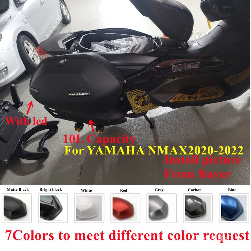 ✅&Modified Motorcycle NMAX155 nmax2020-2023 sidebox toolbox saddle Bag Side Box Luggage case with le
