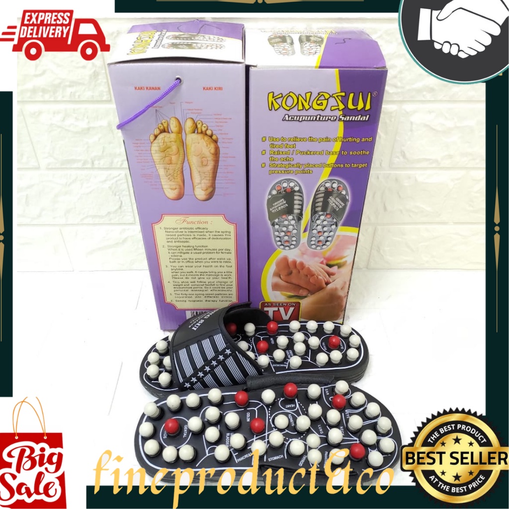 ' kongsui sandal refleksi akupuntur