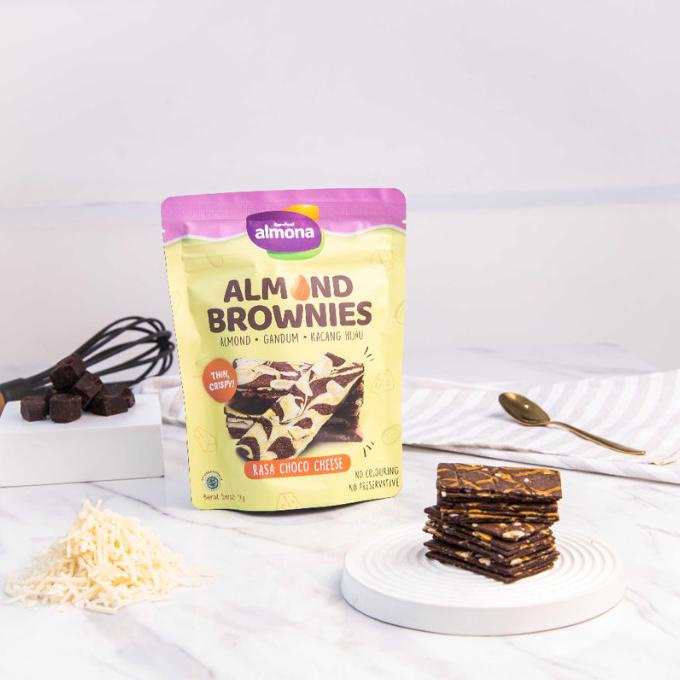 

Terlaris Almona Almond Brownies Choco Cheese 50Gr