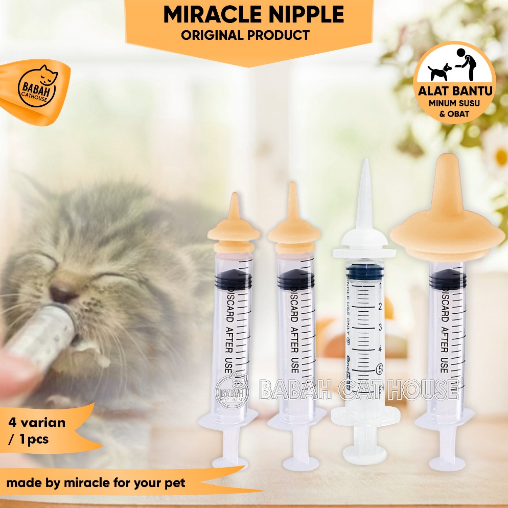 Paling Laris MIRACLE NIPPLE Pentil Dot Susu Spet Anak Bayi Kucing Kecil Mini Niple Nipel Untuk Anaka