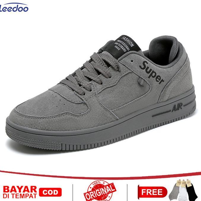 Leedoo Sepatu Sneakers Import Pria Keren Casual Sepatu Olahraga MC433