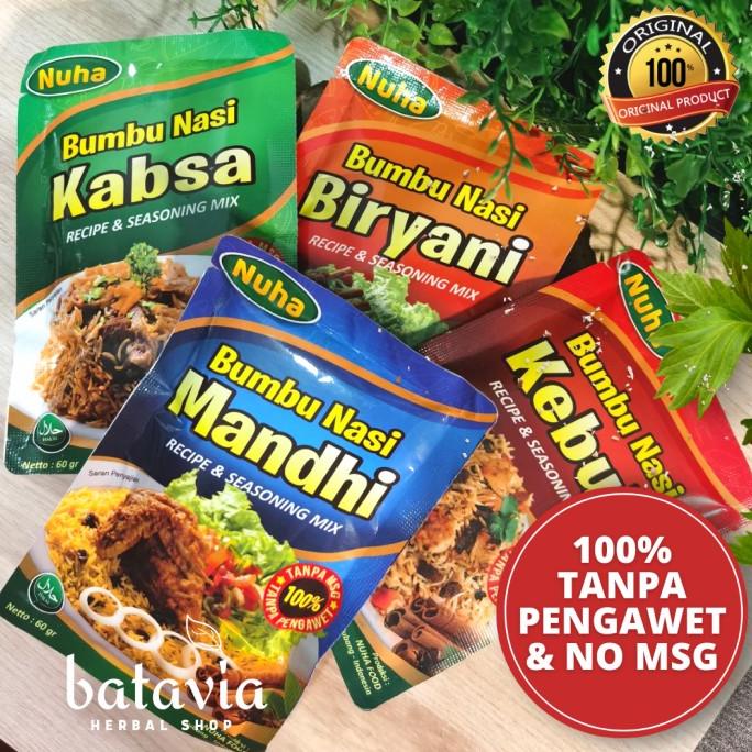

+%+%+%] Bumbu Nasi Kebuli Instan Nasi Biryani Mandhi Kabsah Nuha Praktis Lezat