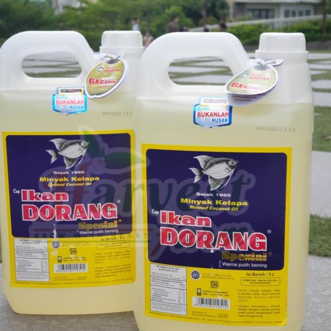 

&<&<&<&] Minyak Goreng kelapa (Coconut Oil) Spesial Cap ikan dorang - 5 Liter