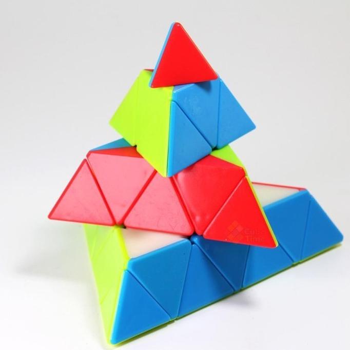 Gratis Ongkir Rubik Master Pyraminx 4x4 Stickerless- Rubik Piramida 4x4 Limited Edition (tk00top)