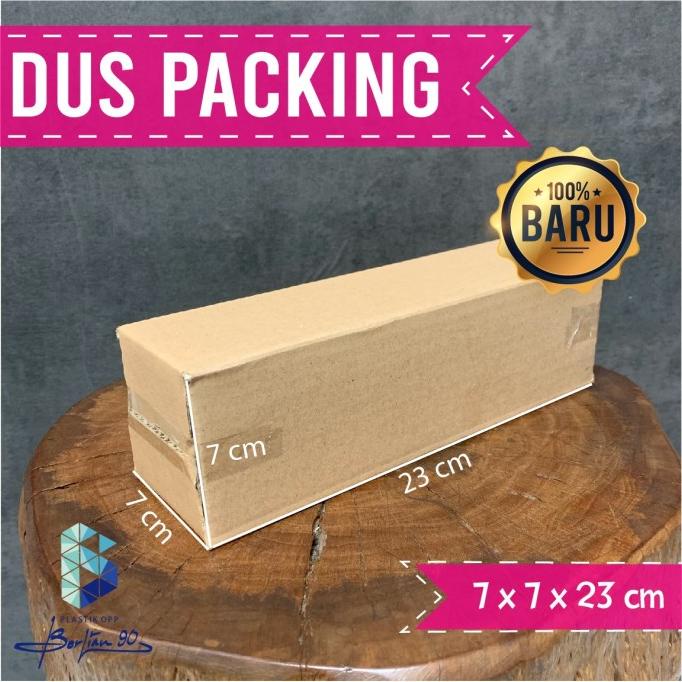 

=+=+=+] Kardus Packing 7 x 7 x 23 Box Packing Dus Baru Polos Murah