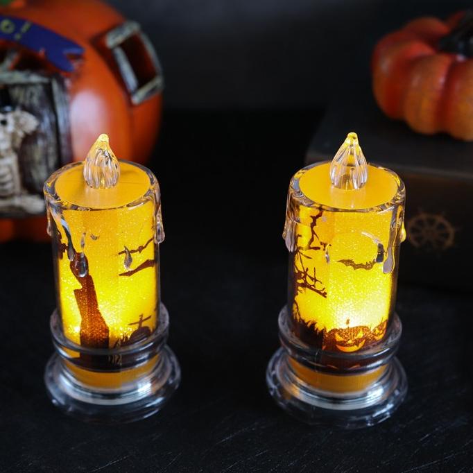 

Halloween Lampu Lilin Akrilik Halloween Dekorasi Lampu Antik Tema Haloween Murah Berkualitas