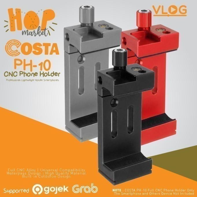 COSTA PH-10 CNC Metal Phone Holder HP Tripod with Hot Shoe / Waterpass