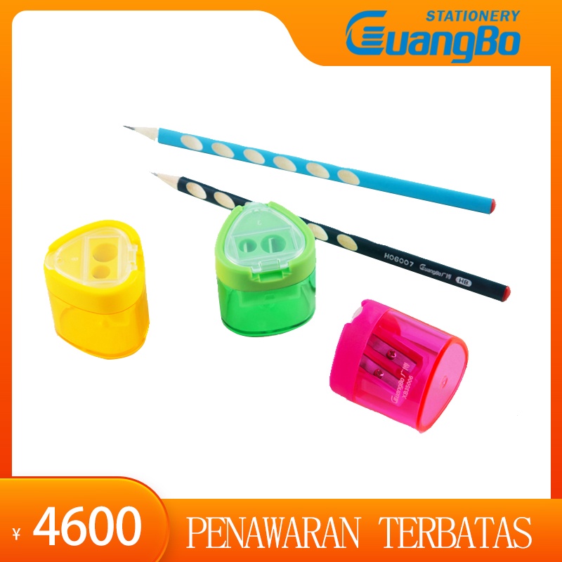 

Guangbo Rautan Pensil Lubang Ganda Cinta Berbentuk Hati Baru Rautan Pensil Seni Rautan Pensil Alat Tulis Anak-anak