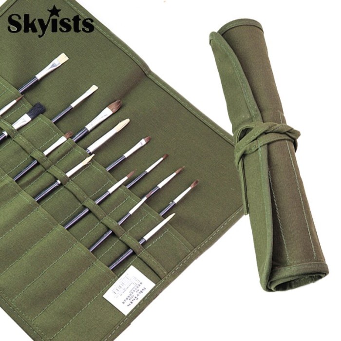 

Terlaris Skyists Brush Holder/Tempat Kuas Roll Up 22 Holes (Kuas Tidak Termasuk