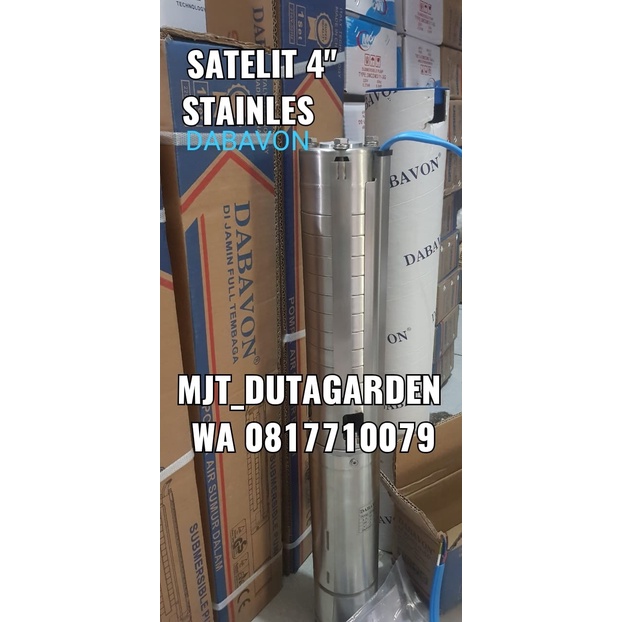 MESIN POMPA AIR SATELIT/SUBMERSIBLE 4DABAVON 3/4 HP STENLIS