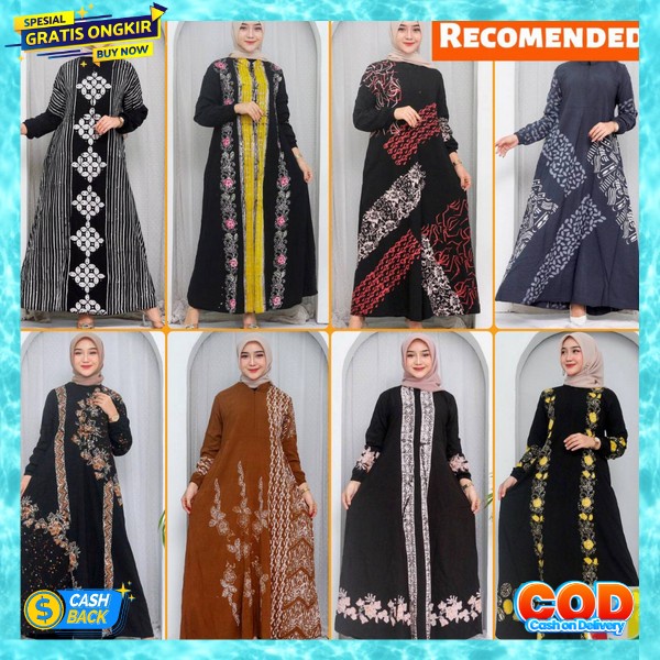 0 Batik Usman - Terbaru Gamis Twill Rayon Ori Pekalonga Cap Malaman Home Dress Syari Muslim Twil Gam