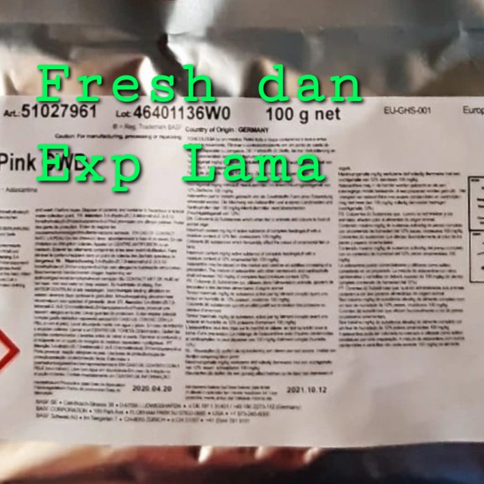 Lucantin Pink (Original Astaxanthin 10% BASF) 100 Gram