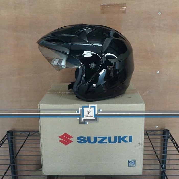Helm Suzuki Original Sni Half Face Ori Standar Pabrik Kondisi Baru