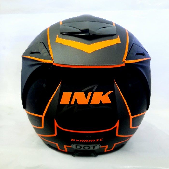 Ink Helm Dynamic Motif #2 Gunmetal Matt Orange Fluo Ink Original