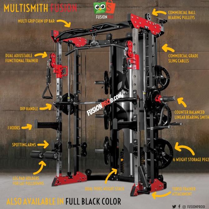 Smith Machine Multi Bench Press Adjustable HomeGym Fitness Import 3058