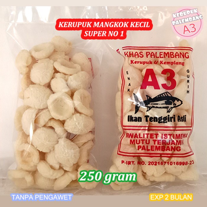 

' kemplang mangkok gabus kecil kerupuk retak seribu gabus 250 gr