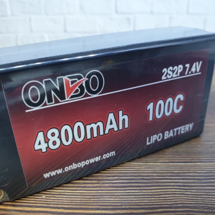 Shorty Lipo 2s 7.4v 4800mah 100c Hardcase Onbo Power