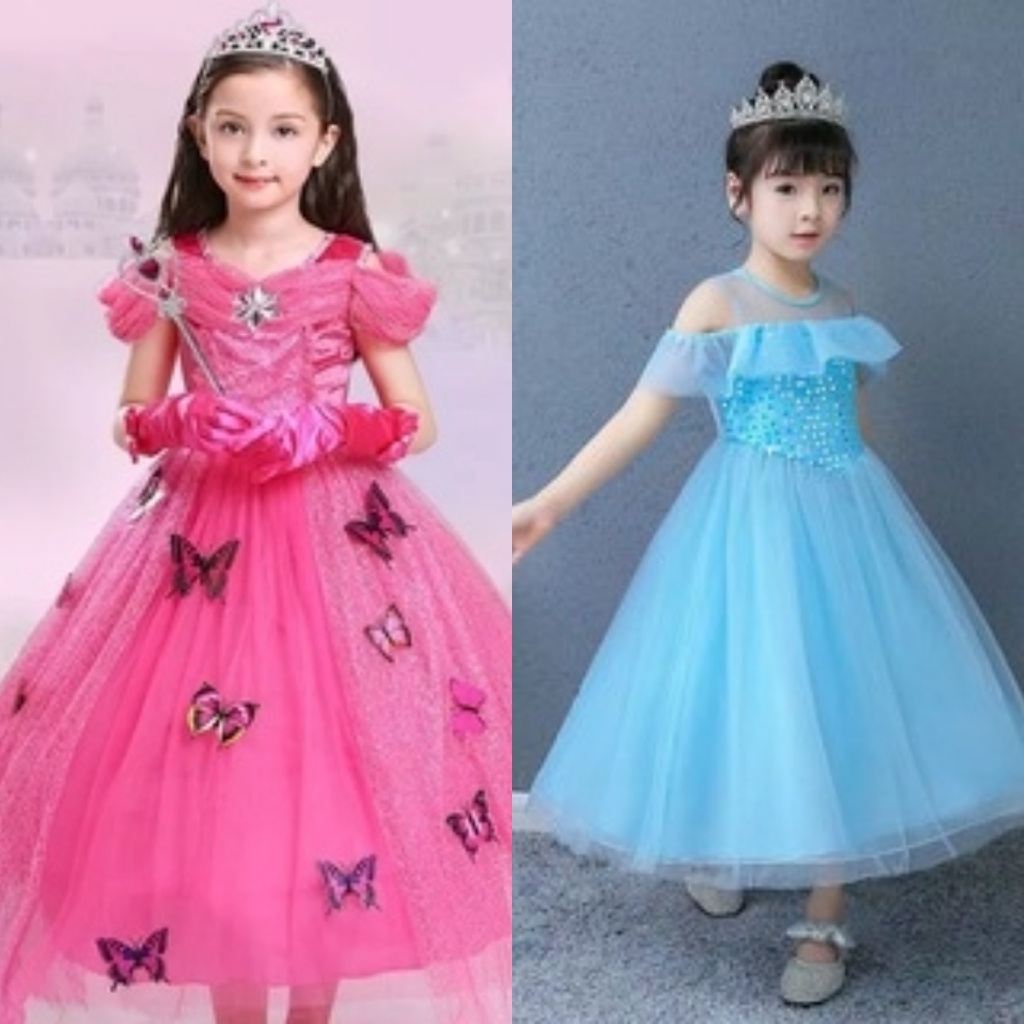 Dress Anak Perempuan 3 4 Tahun 2 Umur 1 Lucu 6 7 Cewek 5 9 12 Thn 8 Midi Anak2 Karnaval Custom Viral