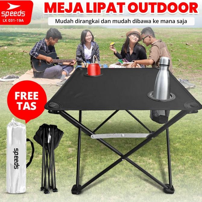 ] SPEEDS Meja Lipat Camping Table Meja Outdoor Indoor Lipat 031-19