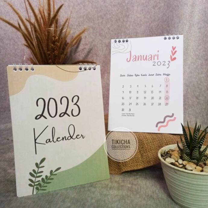 

$+$+$+$+] Kalender Meja 2023 dan 2024, kalender aesthetic ukuran besar A5 bisa