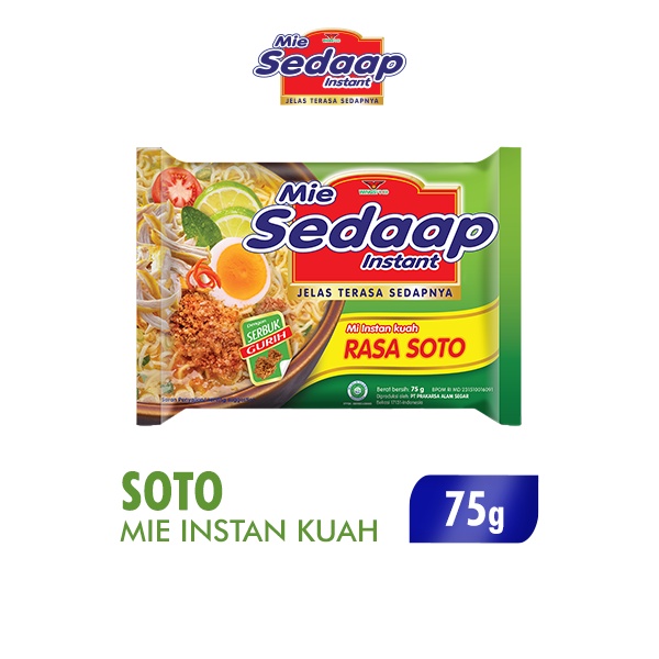 Sedaap Mie Instan Soto Bag 75 gr