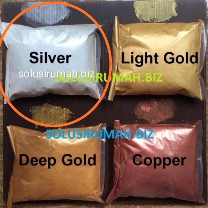 &gt;&gt;&gt;&gt;&gt;] PEWARNA SILVER ALUMINIUM PERAK SERBUK POWDER BUBUK MUTIARA / ons