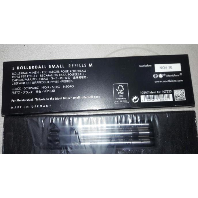 

=+=+=+] Refill Montblanc Roller Ball tipe marline dietrick