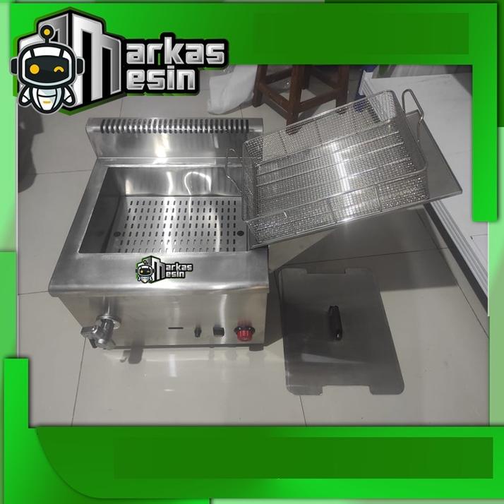 TER-UPDATE GAS DEEP FRYER PENGGORENGAN MAKANAN FRY-GF18V FOMAC #ORIGINAL