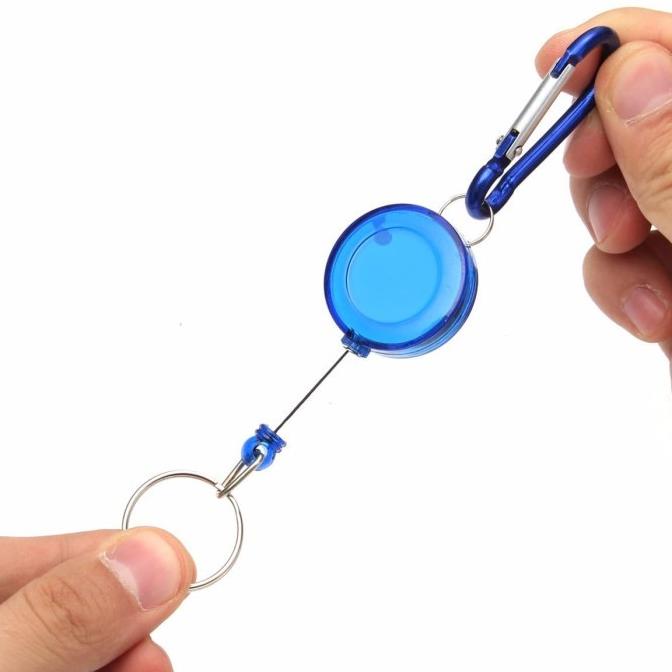 

Ready oke] TERHEMAT GANTUNGAN KUNCI RETRACTABLE KEYCHAIN FLEXIBLE YOYO TARIK ID