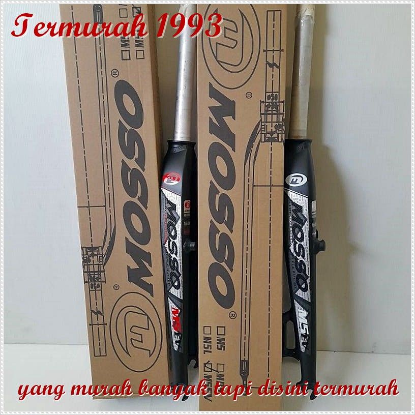 Fork Rigid Mosso M5 EV 26 27.5 29 Alloy Fork Sepeda Sparepart Sepeda Termurah