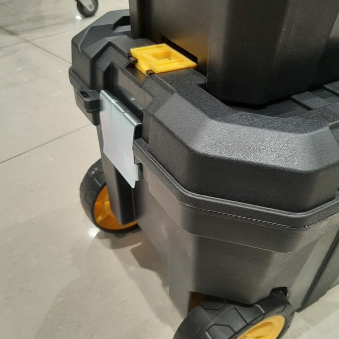 Kotak Perkakas Roller Tool Box 2 In 1 Black And Yellow Krisbow 1020794