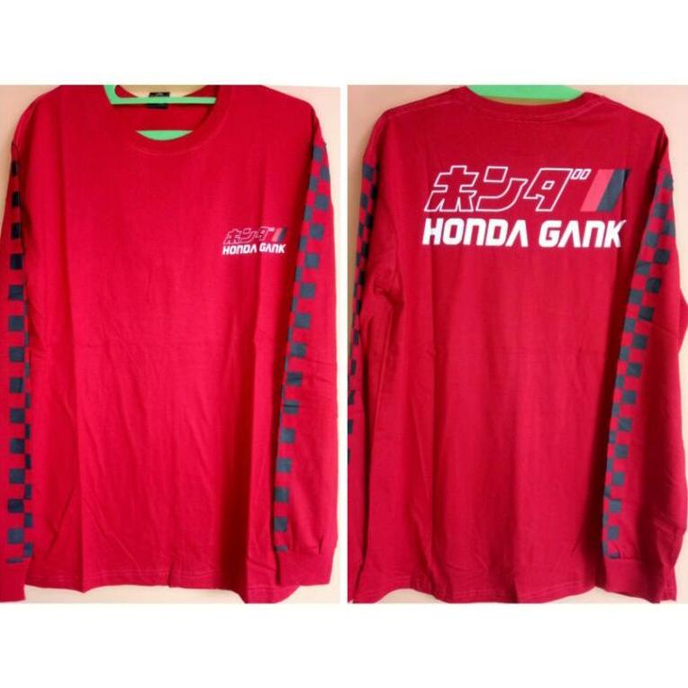 Terbaru Kaos Baju Honda Gank / Honda Squad/ Kaos Motor Panjang Distro