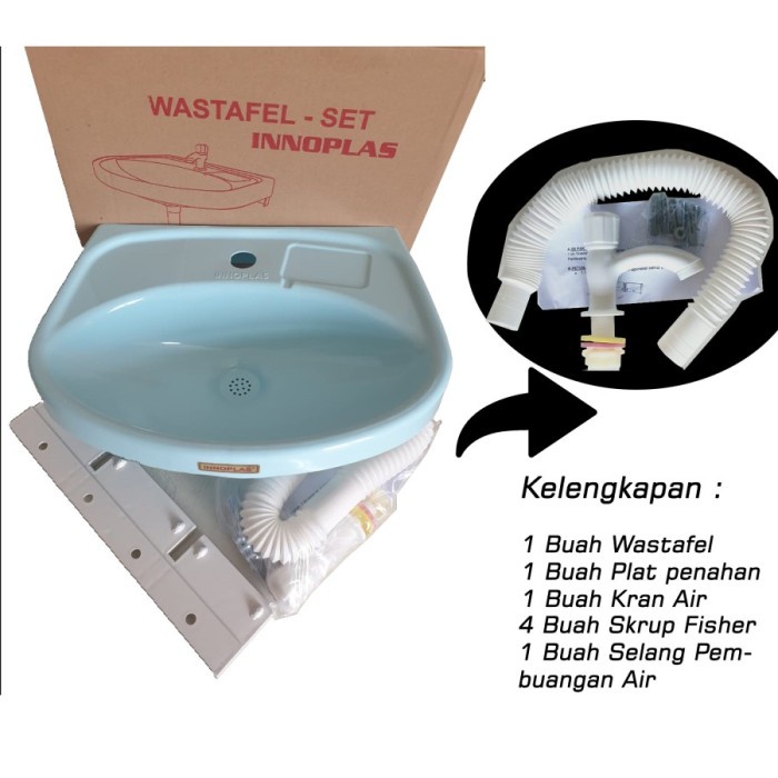 Wastafel Plastik 1 Set Lengkap Innoplas Wastafel Cuci Tangan terlaris