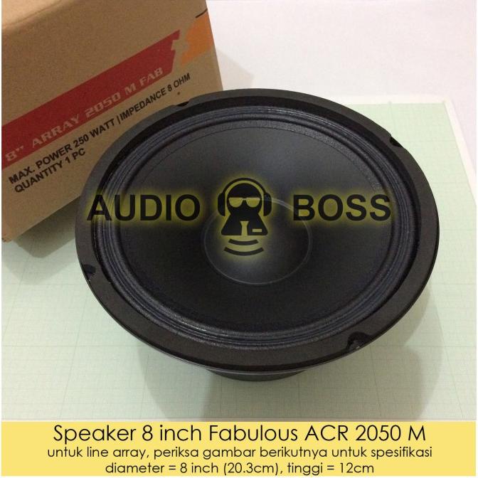 Speaker ACR 8" Fabulous 2050 /ACR 8 inch Fabulous / ACR 8"Fabulus 2050