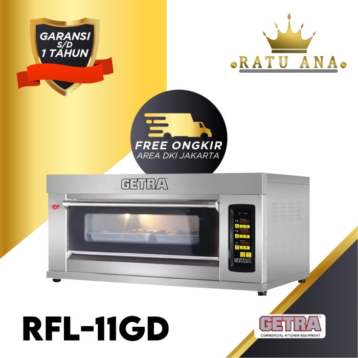 Oven Gas Getra RFL-11GD Full Stainless Steel 1005x720x540mm Digital