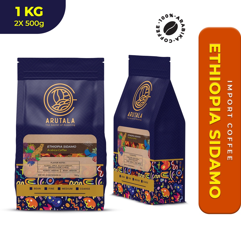 

ARUTALA Kopi Ethiopia Sidamo Arabica 1KG