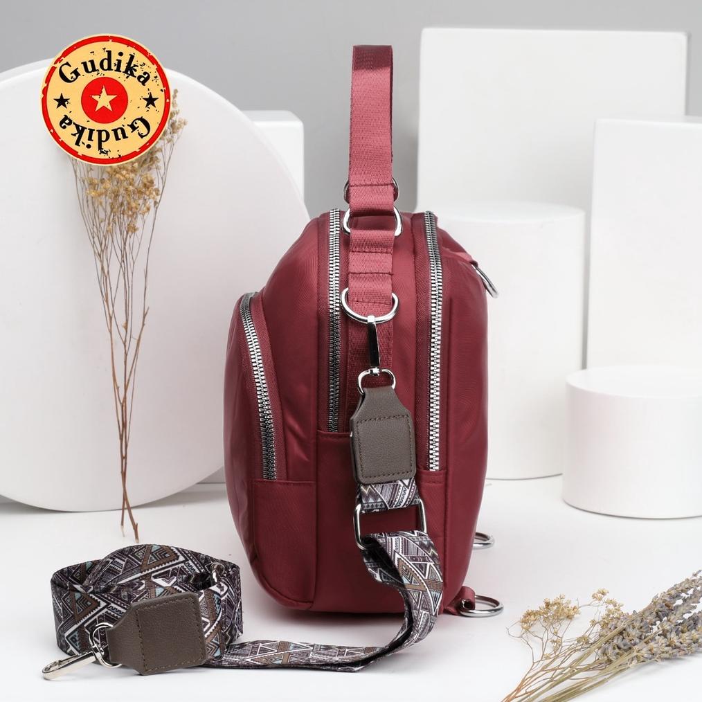 [ Zss ] Promo Gudika 2008 - Tas Ransel Wanita Kekinian Import Original Terbaru Bahan Nilon Waterproo