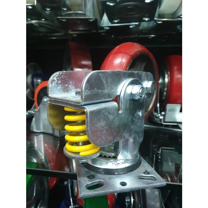 Terlaris Roda Per Spring Heavy Duty Trolley Pagar Gerobak 6 Inch Putar