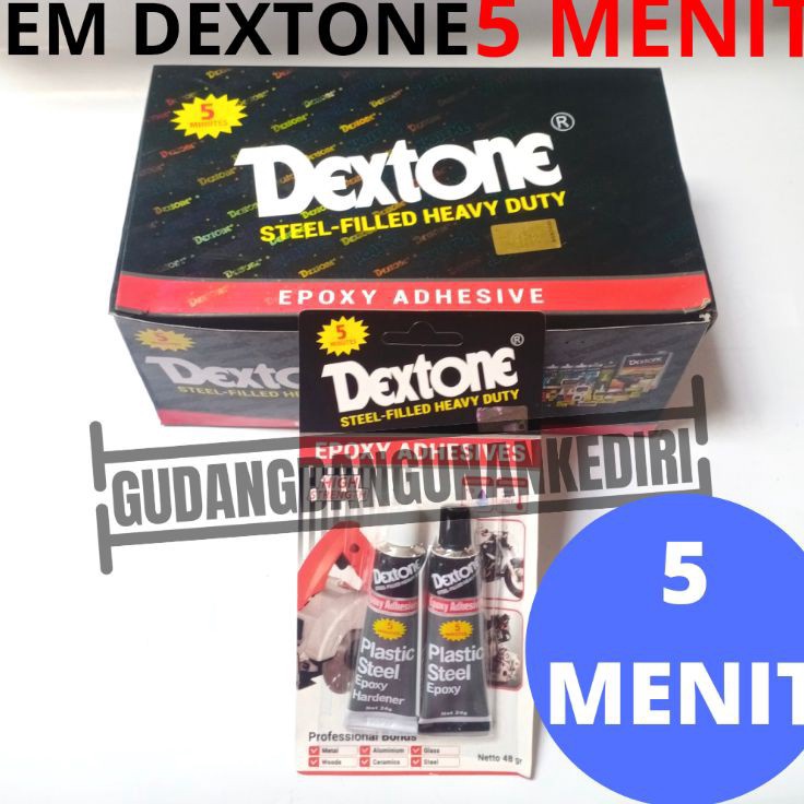 

SSPZ6057 [PROMO] LEM BESI DEXTONE 5 MENIT 5MENIT EPOKSI EPOXY 48gram