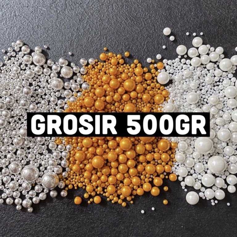 

Big Sale Sprinkle Grosir 500gr Pearl Beads Mix / Mix Candy Mutiara Hiasan Kue