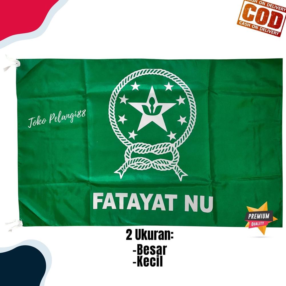 Viral Bendera Fatayat Nu Sablon Murah Besar Dan Kecil 80X120Cm