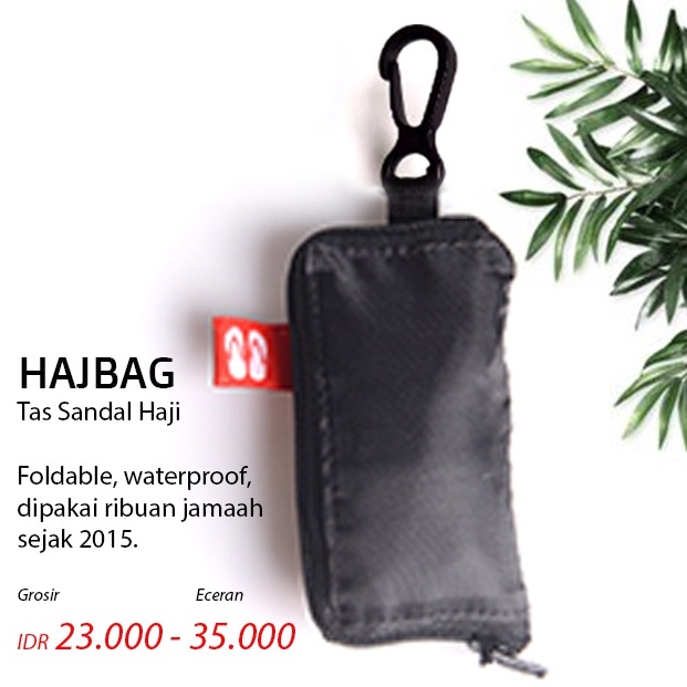 CMZG1768  Hajbag - Tas sandal haji perlengkapan umroh tas haji, tas umroh, tas sandal umroh backpack