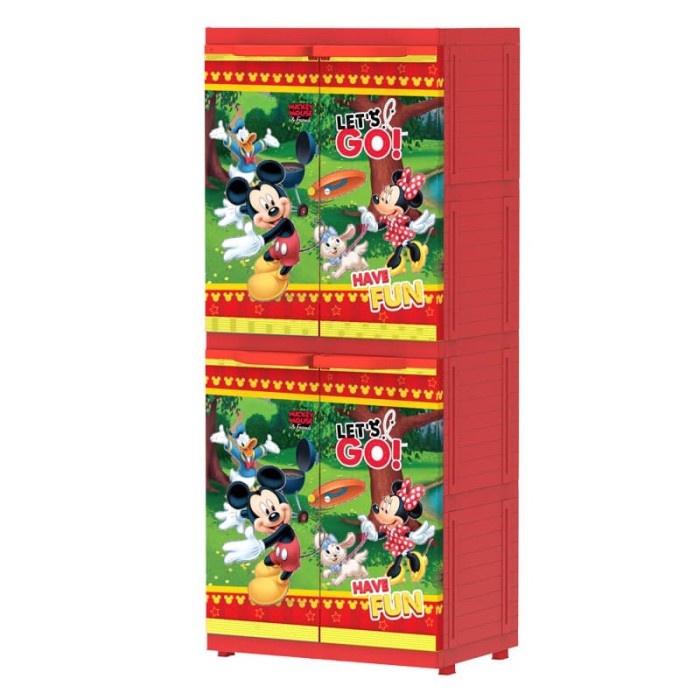 Terlaris Lemari Baju Msc Naiba 4 Susun Mickey Mouse