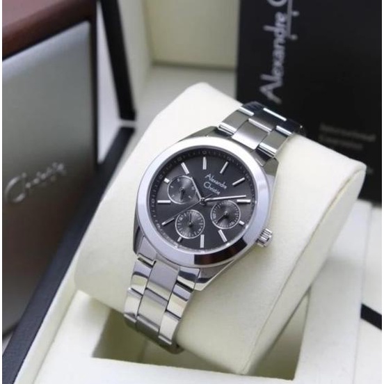 JAM TANGAN WANITA ALEXANDRE CHRISTIE AC 2950 / AC2950 CEWEK SILVER TRIHANDAYANI570