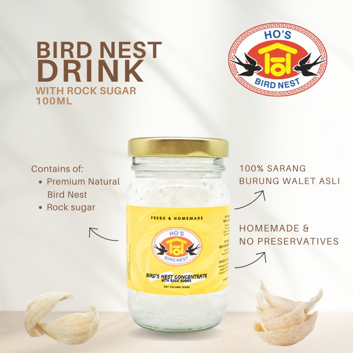 

Minuman Sarang Burung Walet dengan Goji Berry / Gula Batu / Ginseng