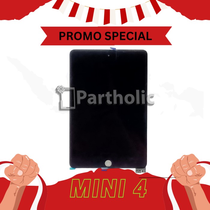 Bestseller Lcd Ipad Mini 4 / A1538 / A1550 Black / White Original