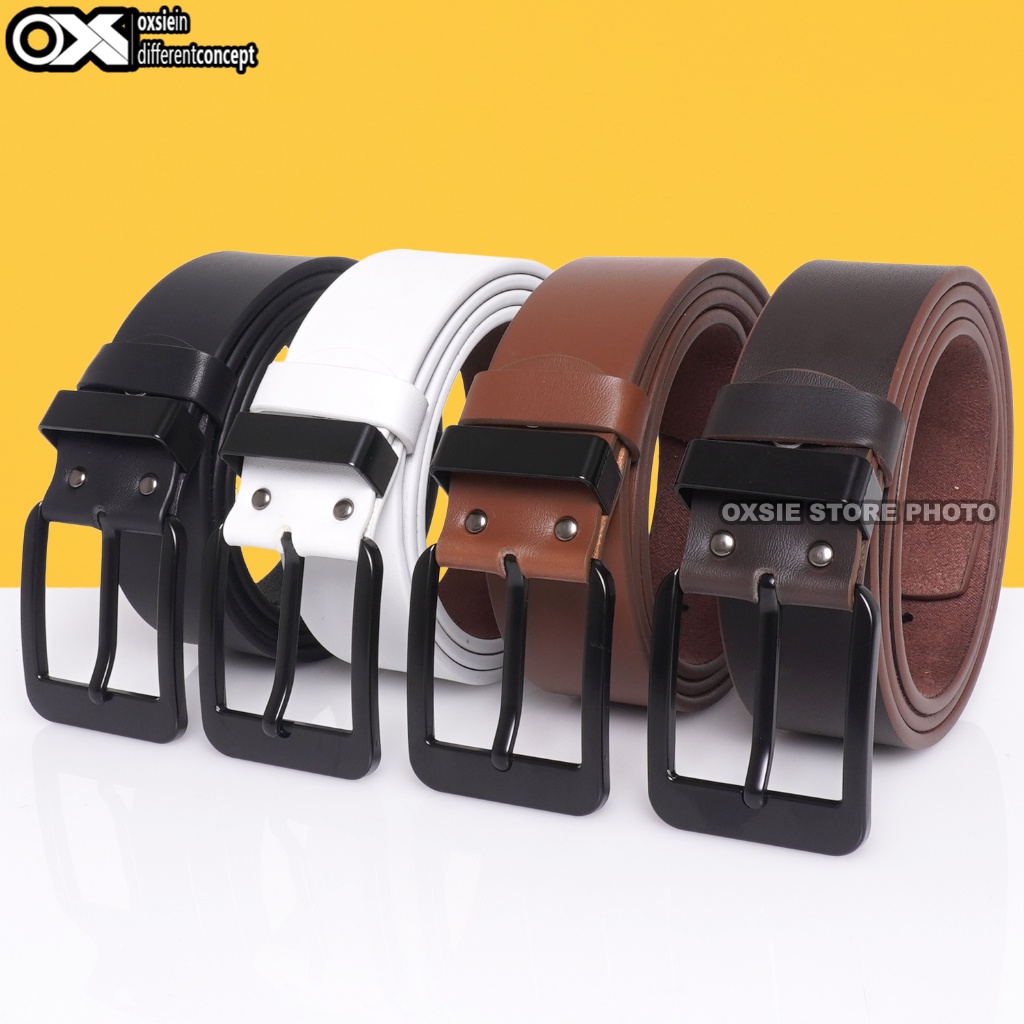 Sabuk Kulit Cowok Jumbo Panjang 200Cm Ikat Pinggang Pria Oxs410B