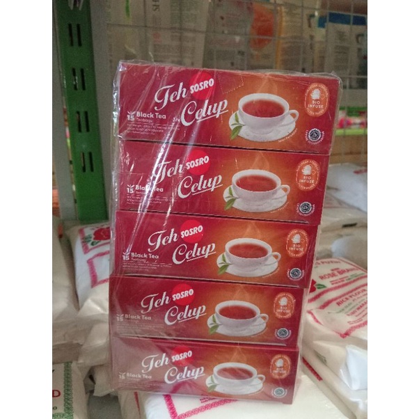 

sosro teh celup isi 15 (1 paket isi 5box)