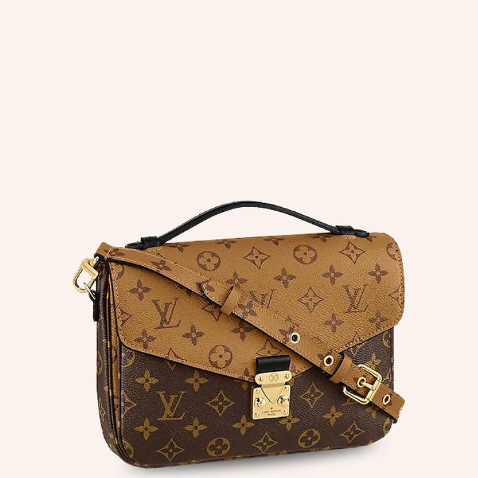 Tas LV Louis Vuitton Pochette Mtis Monogram Reverse Canvas